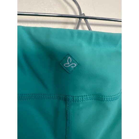 Prana Teal Breathe Leggings Womens M Yoga Athletic Performance Workout Athlesure - Picture 4 of 8
